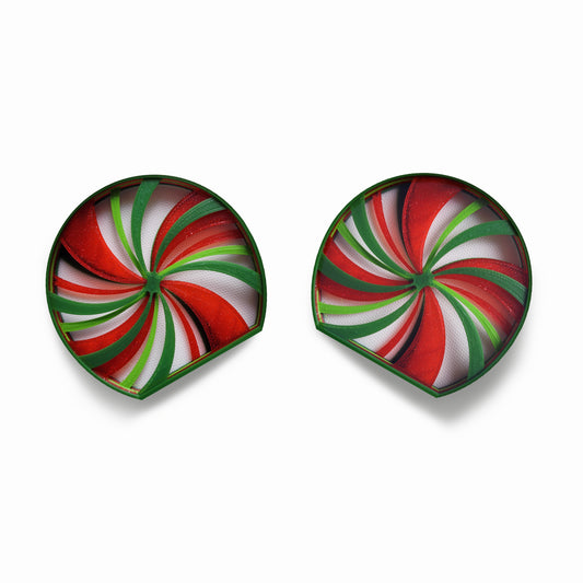 Mint Candy Swirl - Red