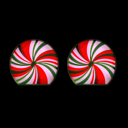 Mint Candy Swirl - Red